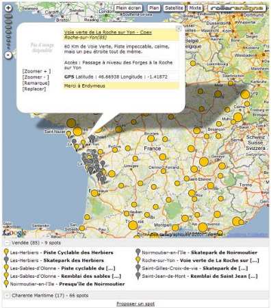 Nuevas mejoras en el mapa de los lugares de práctica de ReL