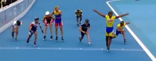 Mundial de velocidad 2014: 1000 m juveniles masculino en la pista de Rosario