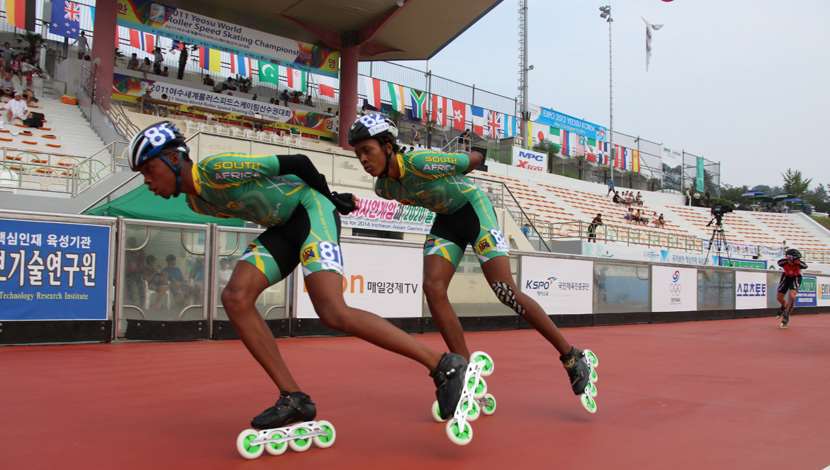 Dos patinadores de Sur Africa al campeonato del mundo de patinaje de velocidad de 2015