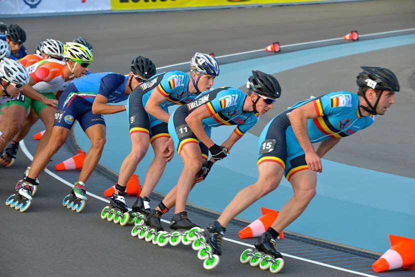 La selección belga para el Campeonato Mundial de patinaje de velocidad en 2013