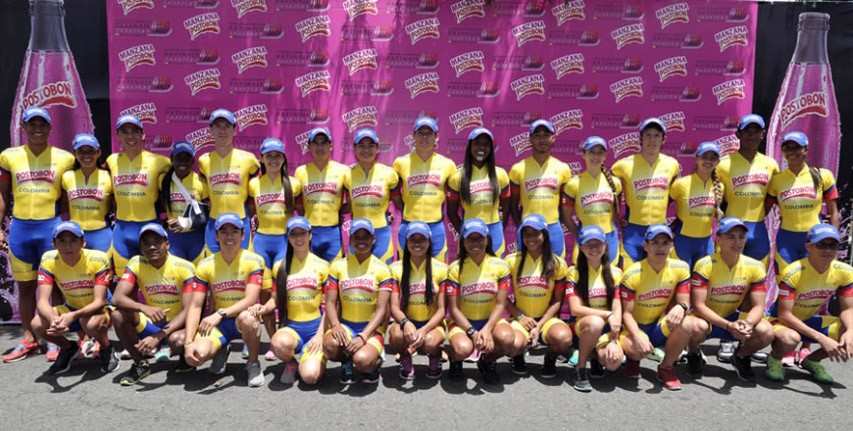 La selección Colombiana para el mundial de patinaje de velocidad 2015