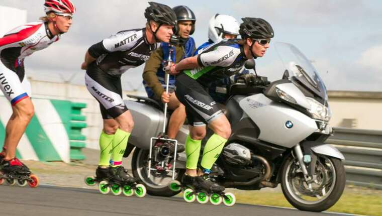 Powerslide junto con el Le Mans 24 Horas Roller