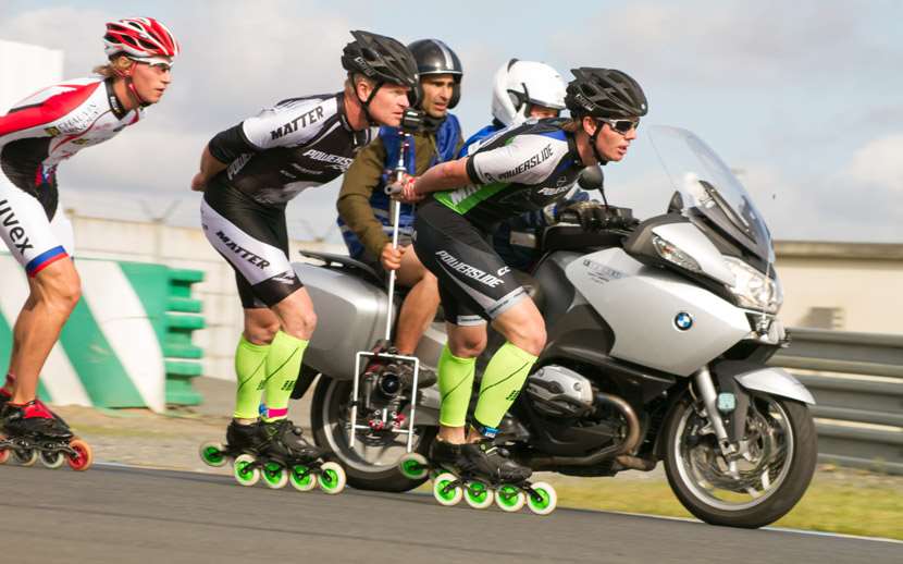 Powerslide junto con el Le Mans 24 Horas Roller