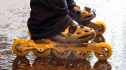 Armar un par de patines de descenso a un buen precio