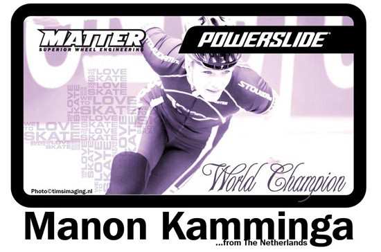 Manon Kamminga patinará con  la formación  Powerslide en 2013
