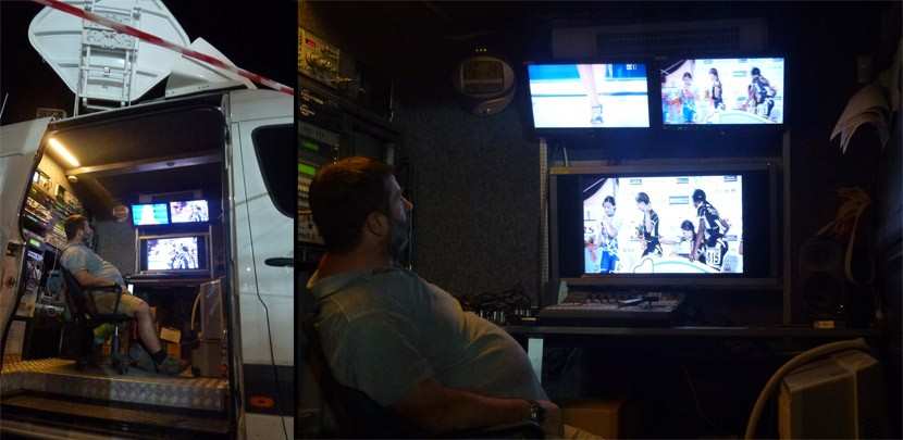 Los bastidores del live del campeonato mundial de patinaje de velocidad