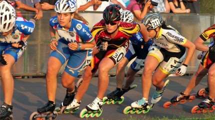 La selección italiana para el mundial de velocidad en Rosario (Argentina)
