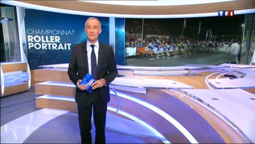 El patinaje de velocidad aparece en un canal de televisión  francés (TF1)