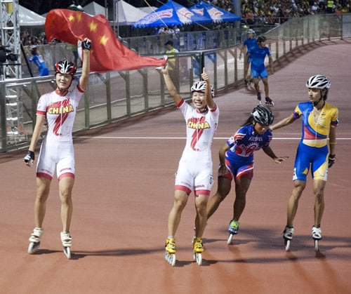 Selección china para el Campeonato Mundial de patinaje de carrera   2013