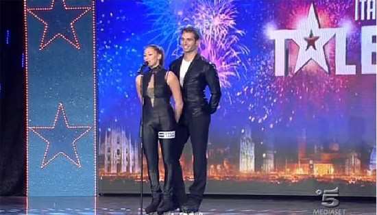 Sara Venerucci y Danilo Decembrini dans Italia tiene talento