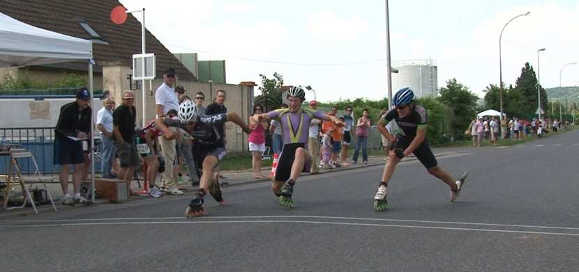 Los sprints de la llegada del maratón de Compiègne (Francia) 2013