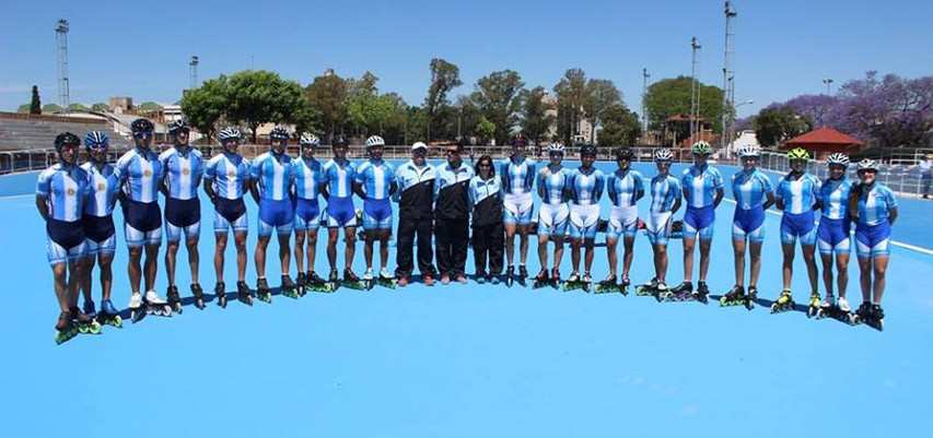 La selección argentina para el mundial de velocidad en Rosario (Argentina)