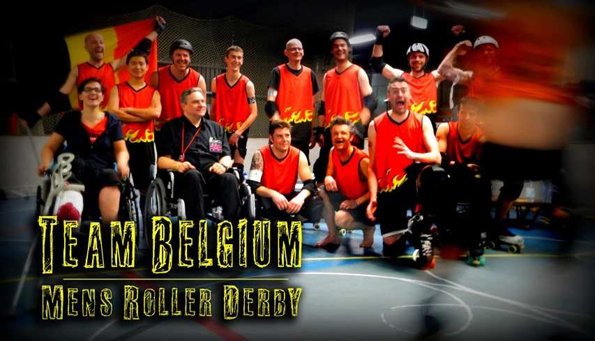 Equipo de roller derby hombres representan Bélgica